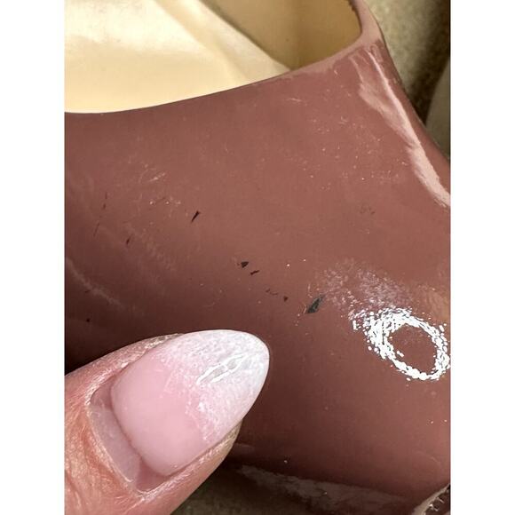 Kelsi Dagger Linzy BLUSH Mauve Soft Patent Leather Platform Heels Pumps Size 9.5 - Picture 11 of 12